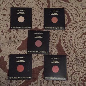 5 BRAND NEW palette shadows MAC COSMETICS